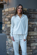 Fleece Half Zip Pullover - Vanilla