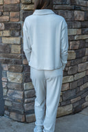 Patch Pocket Fleece Jogger - Vanilla