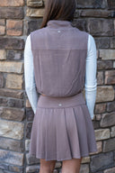 Diamond Knit Vest - Vintage Taupe