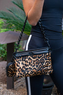 Downtown Crossbody - Wild Leopard / Pearl Black