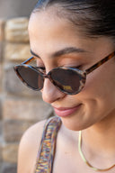 Nouveau Sunglasses - Brown Tortoise-Brown
