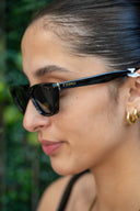 Villa Polarized Sunglasses- Polished Black - Grey