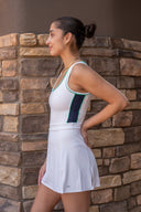 Martina Rigor Color Block Dress - White / Spearmint