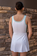 Martina Rigor Color Block Dress - White / Spearmint