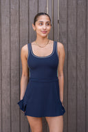 Martina Rigor Color Block Dress - Indigo / Spearmint