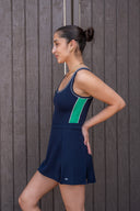 Martina Rigor Color Block Dress - Indigo / Spearmint