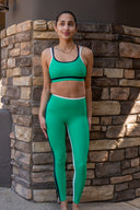 Eva Rigor Double Strap Bra - Spearmint / Indigo