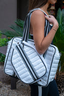 Sporty Spice Pickleball Bag - White Patent