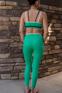 Eva Rigor Double Strap Bra - Spearmint / Indigo