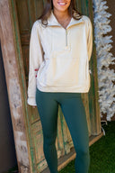 Daily Scuba 1/4 Zip - Oatmilk