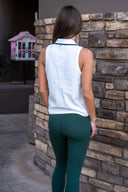 Henri Collared Top - White