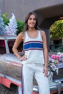 Adesa Vilde Knit Tank Top - Creme