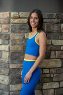 Dual High Waist Airweight 7/8 Legging - Classic Blue / Ray