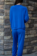 Andie Fleece Sweatshirt - Classic Blue