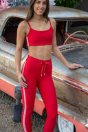 Oxford 25in Midi Pant - Cherry