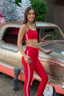 Oxford 25in Midi Pant - Cherry