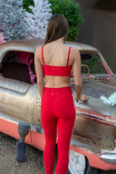 Oxford 25in Midi Pant - Cherry