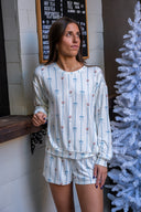 Cozy Espresso Martini Long Sleeve Top- Vanilla Ice