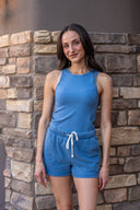 Boa Rib Tank - Lake Blue