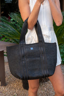 Capri - Black Raffia