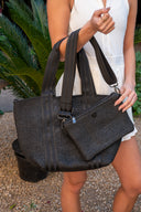 Capri - Black Raffia