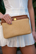 Yacht Bum Bag 2.0 - Dune Raffia & Saddle Leather