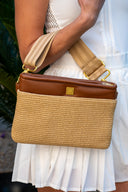 Yacht Bum Bag 2.0 - Dune Raffia & Saddle Leather