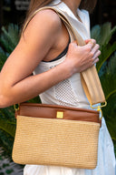 Yacht Bum Bag 2.0 - Dune Raffia & Saddle Leather