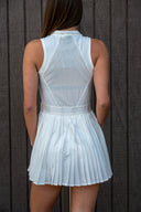 Slam Pleated Tennis Dress - White