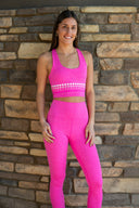 Piper Legging- Electric Pink Soft Serve