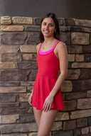 Viola Dress - Royal Red