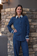 Belize Bobbi Collared Shirt - Stripe