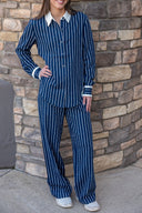 Belize Charli Drawstring Pant - Stripe