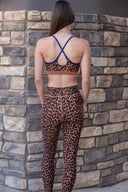 Malawi Badu Crossback Bra - Leopard