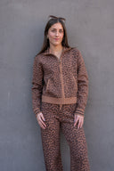Malawi Margot Knit Jacket - Leopard