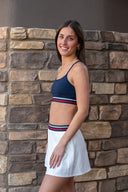 Kaia Active Rib Skort - White