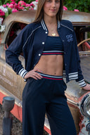 Cali Active Rib Bra - Heather Indigo