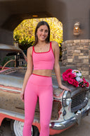 Easton Rigor High Waist 7/8 Legging - Strawberry / Pirate Red