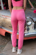 Sonja Fleece Sweatpant - Strawberry