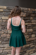 Racquet Maxine Mini Dress - Racing Green