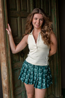 Courtship Henri Collared Top - Cream