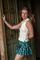 Courtship Henri Collared Top - Cream