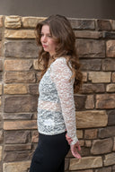 Lyon Rosa Long Sleeve Top - Cream