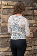 Lyon Rosa Long Sleeve Top - Cream