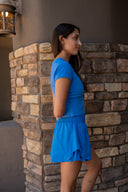 Breeze Fit Short - Sapphire Coast