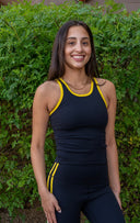Fern Tank Top - Black / Lemon