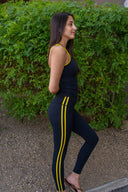 Fern Tank Top - Black / Lemon