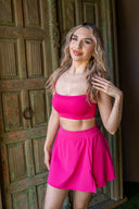 Venus High Waist Rigor Skort - Berry