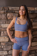 Sparrow Short - Navy Stripe