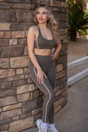 Dynamic Full Length Legging - Major Brown
